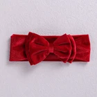 Повязка на голову детская, двухслойная, бархатная, эластичная