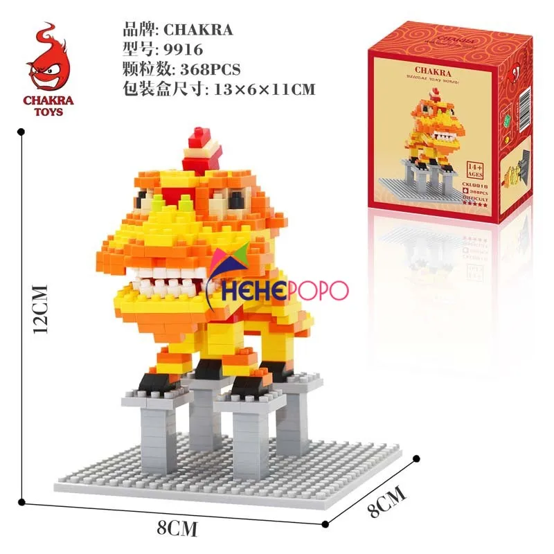 Китайские строительные блоки маленький лев микро 9015|Блочные конструкторы| |