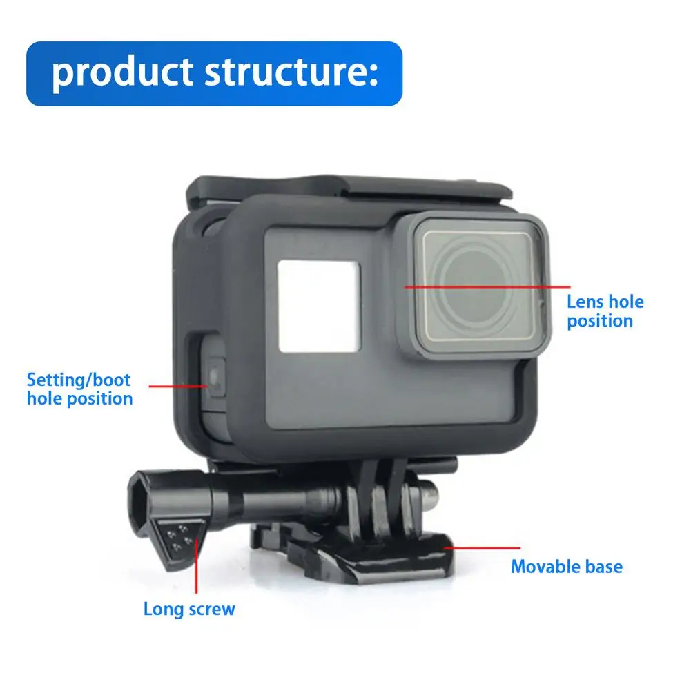 Защитный чехол с рамкой для GoPro Hero 6 5 7 Black Action Camera Border Cover Housing Mount For Go Pro accessories |