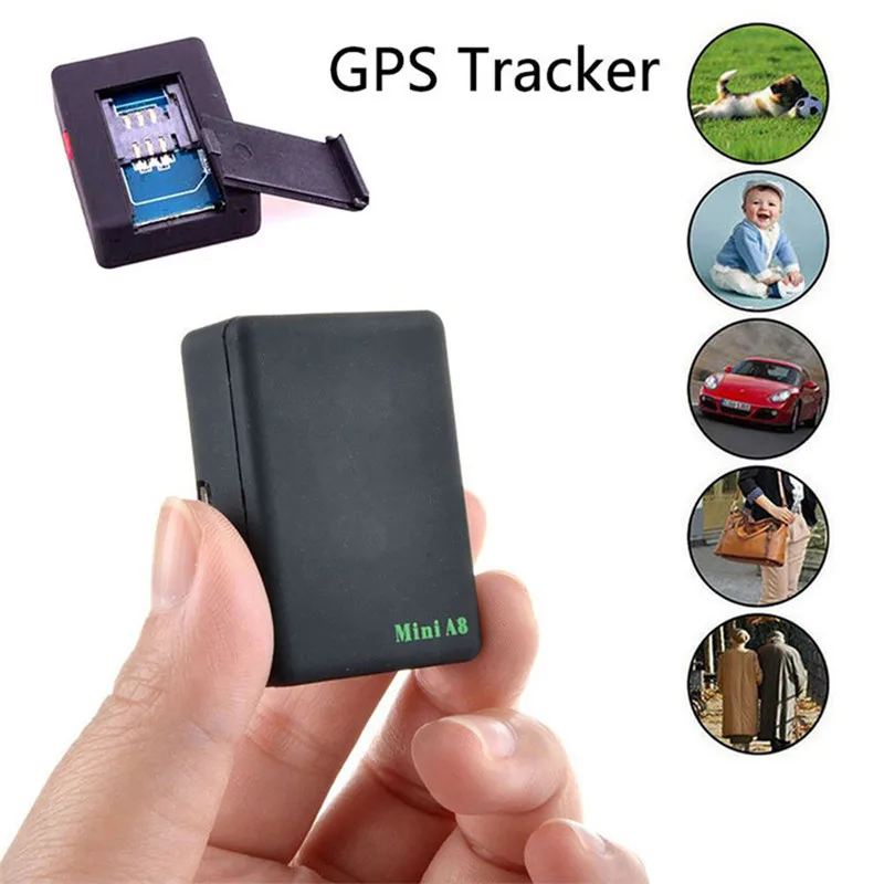 Мини A8 GSM GPRS трекер с кнопкой SOS для автомобилей детей домашних животных LBS