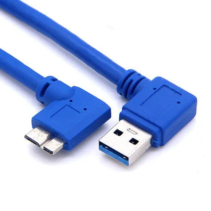 Degree USB 3.0 Left Right Angled A Male To Micro B 10 Pin Short Adapter AM/ MicroB Cable for Mobile HDD 0.25m | Компьютеры и офис