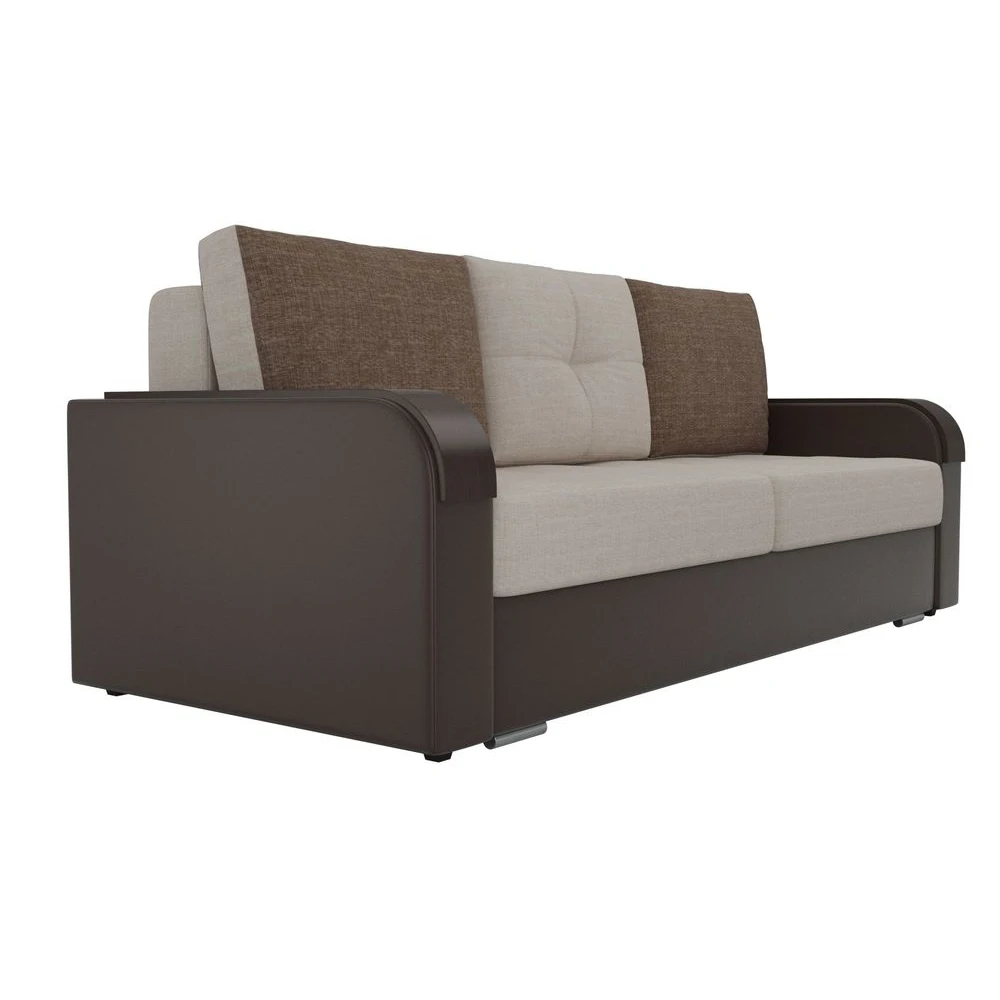 Прямой диван Лига Диванов Мейсон рогожка экокожа |