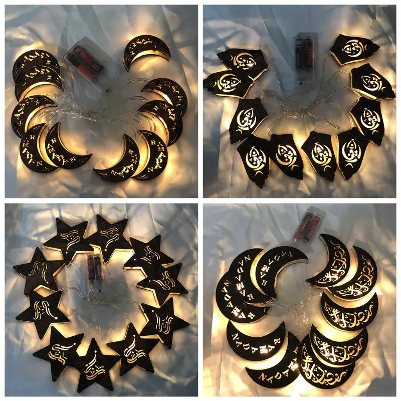 Вечерние DIY звезды керосиновая лампа в форме Луны струнная светодиодный