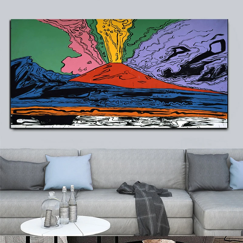 XINQI картина маслом для домашнего декора ANDY WARHOL Vesuvius плакат и принты настенные картины для гостиной картины на холсте без рамки