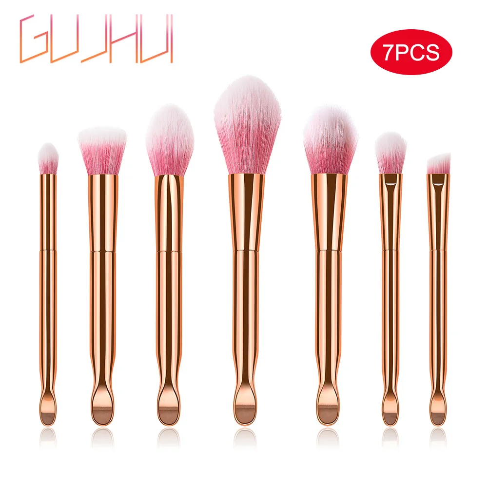 

Hot Makeup Brush Kit Plastic Handle Nylon Brush Hair Cosmetic Tools Kit FRE-Drop
