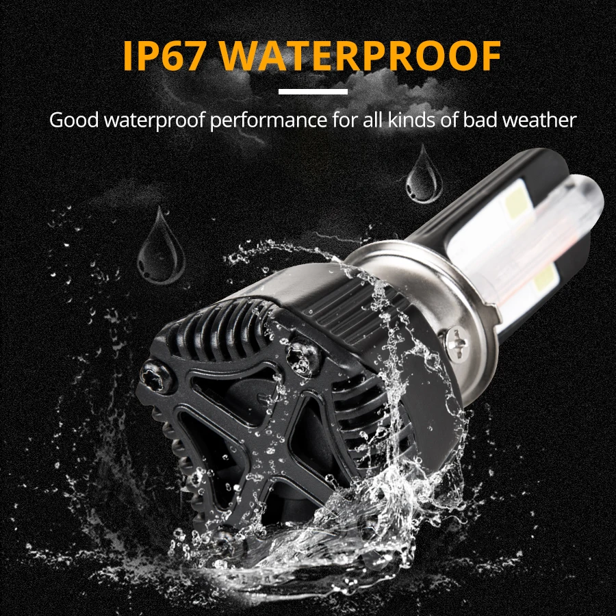 H4 Led 12 В мотоциклетная фара универсальная u-образная красная DRL HS1 Ba20d P15d-25-1 Ph11