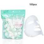 100 шт. сжатая маска для лица бумага уход за кожей сухой одноразовый сжатый полотенце DIY натуральный уход за кожей обернутые маски