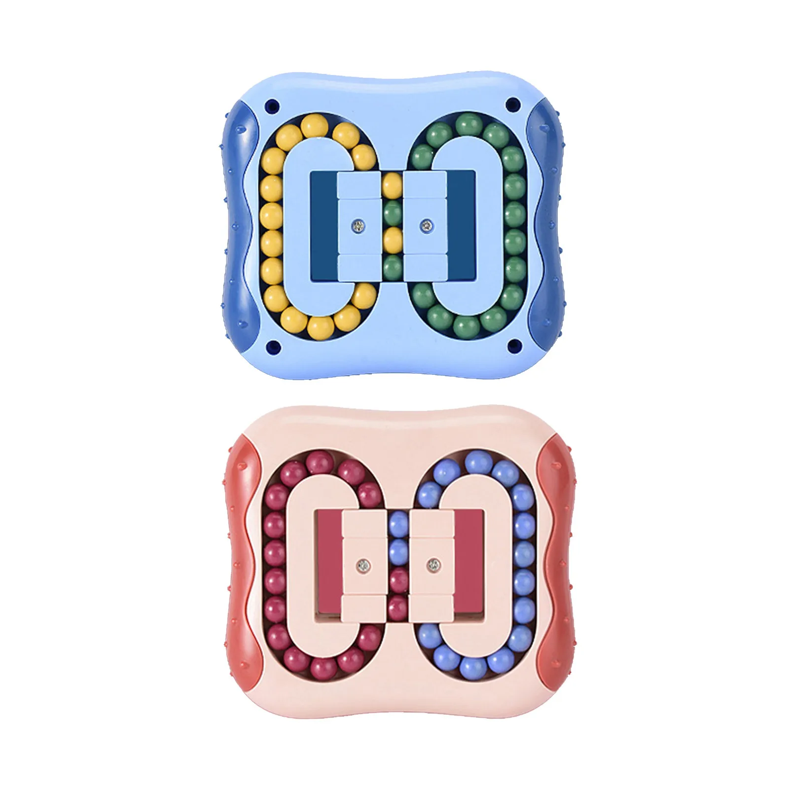 

2PC Rotating Magic Bean Intelligence Fingertip Cube Children's Finger Gyro Magic Disk Educational Cube Toy