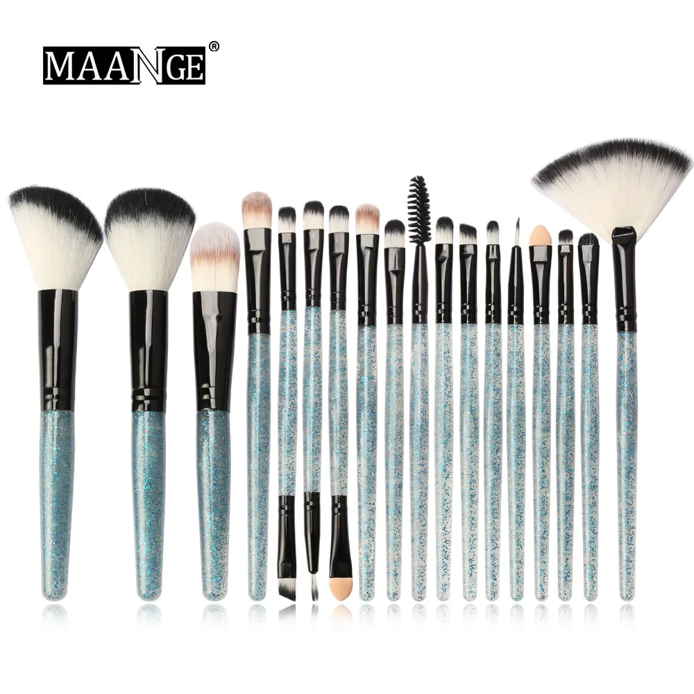 Hot Selling New 18 Flash Drill Cosmetic Brushing Tools Eyeshadow Brush Makeup Tools Foundation Brush Cosmetic Brush Set