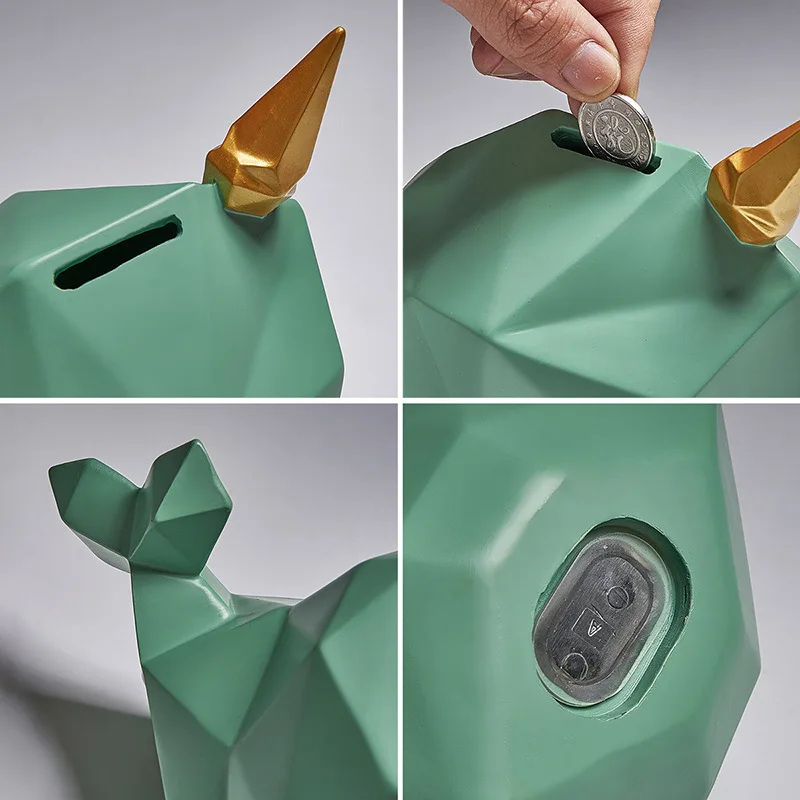 Копилка в скандинавском стиле с геометрическим рисунком Кита домашнее украшение