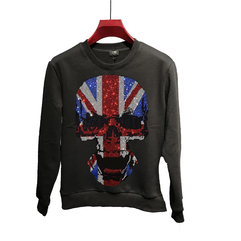 

Plus Velvet Hoodie Men's Autumn Diamond Brand Sweatshirt Warm Winter Oversized Pullover High Quality