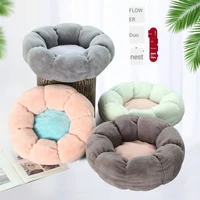 pet supplies new petal round pet nest winter cat nest small and medium sized dog bed dog bed dog sofa cat house dog house