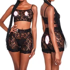 Комплект Meihuida из 2 предметов, новый сексуальный женский кружевной костюм, нижнее белье, одежда для стриптиза, микро бикини, нижнее белье, одежда для сна