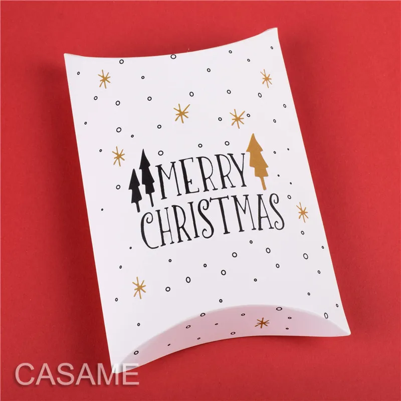 Золотые Большие Лебеди печенья подарочные коробки олень и Рождественская елка