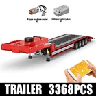 Технический конструктор Mould King, MOC-2475, электрический трактор, грузовик, сборка, палуба, трейлер, радиоуправляемая машина, игрушки для мальчика, подарок на день рождения
