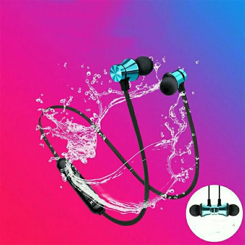 

Magnetic Wireless Bluetooth-compatib Earphone Music Headset Phone Neckband Sport Earbuds Earphone with Mic for iPhone Xr Samsun