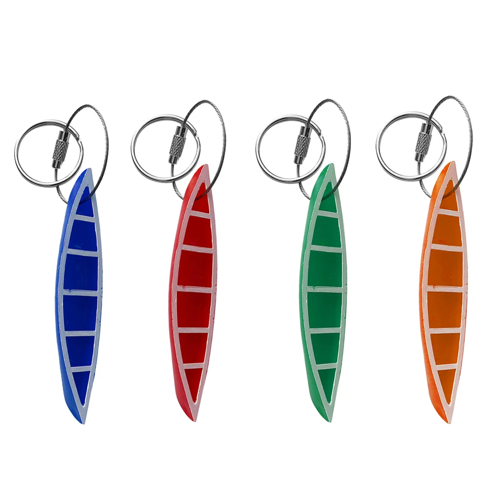 Лот 4 разных цветов ПВХ каяк каноэ брелок Висячие аксессуары|Гребные лодки| |