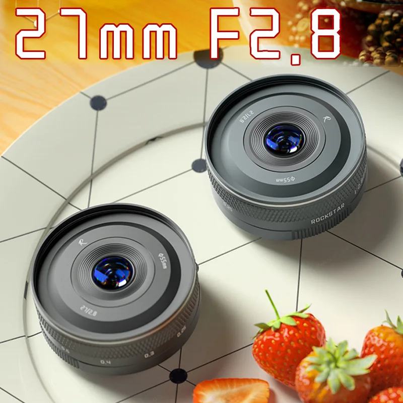 Объектив Rock Star 27 мм F2.8 для Fuji XF Sony E Nikon Z Canon EF-M M4/3 Leica L SIGMA mount объектив съемки еды |
