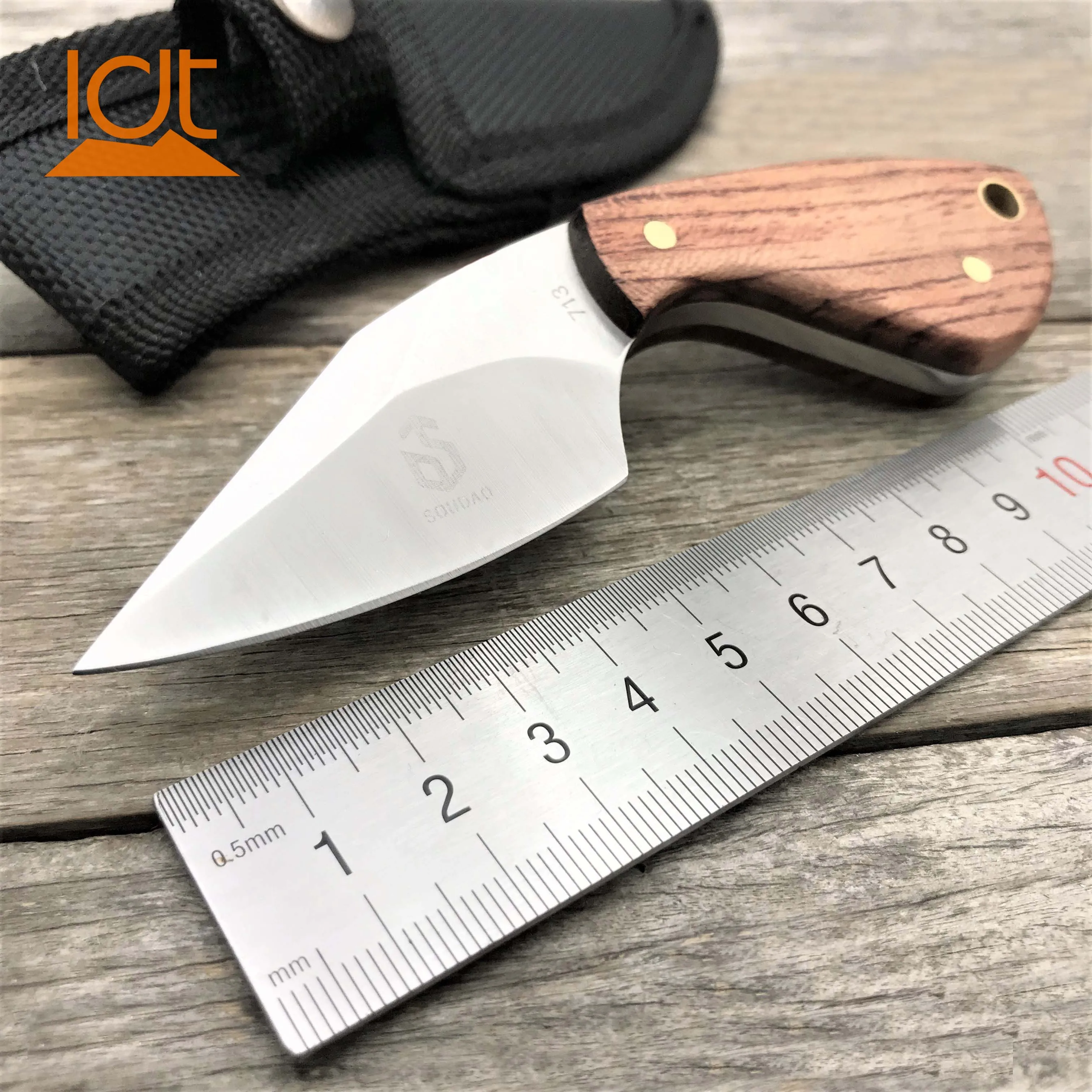 Нож LDT 7cr18mov с фиксированным лезвием тактические военные ножи из розового дерева