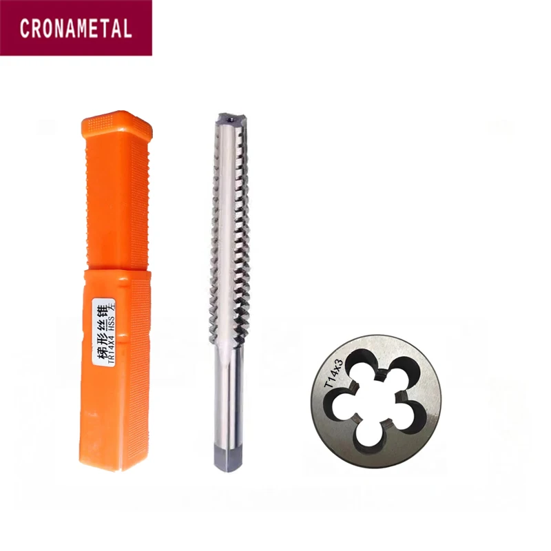 

2pcs HSS Screw Trapezoidal Thread Tap Die Set Tool Kit Right Hand CNC Threading Tools Screw Tap Drill Bit Hand Tool Sets