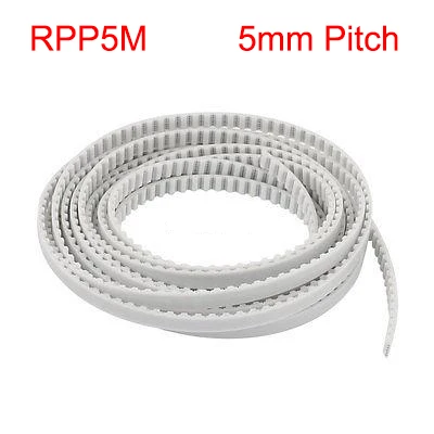 

RPP5M 10mm 12mm 15mm Width 5mm Pitch Open Loop End PU Polyurethane Steel Wire Groove Cogged Linear Synchronous Timing Belt