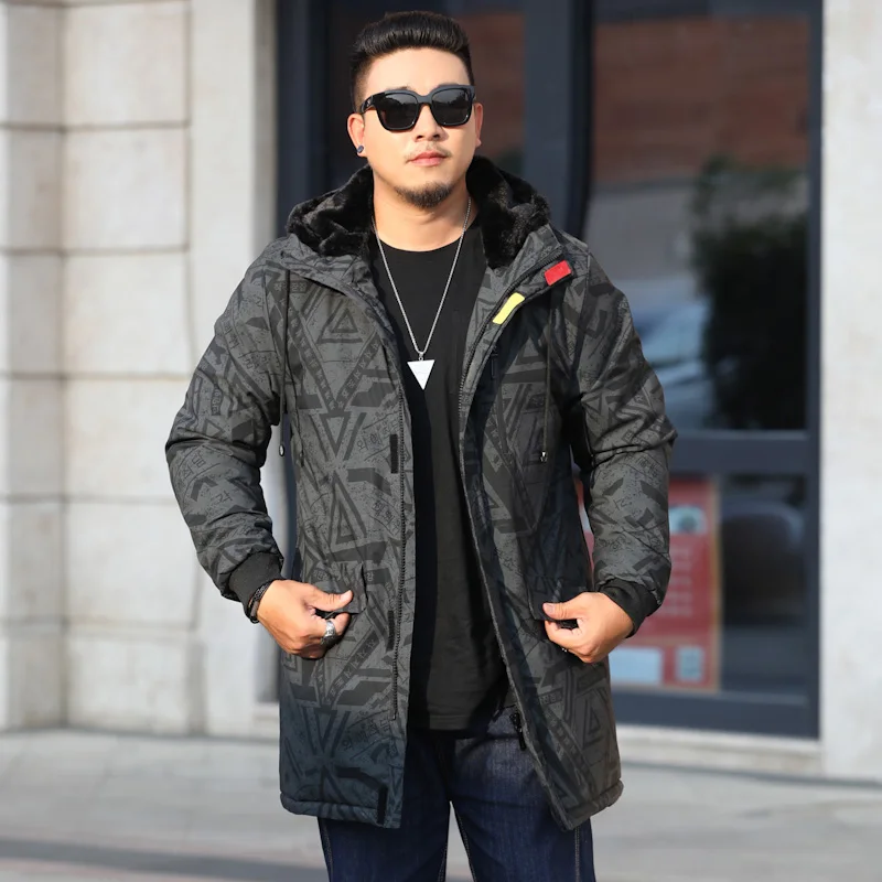 Новинка зимняя куртка приблизительно 10XL 9XL Мужская Повседневная парка Толстая