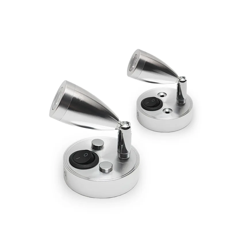 Спальня лампа 3 Вт Настенный светильник спальня с выключателем и USB штепсельной