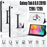 tablet case for samsung galaxy tab a t290t295 2019 8 0 inch 26 letter anti drop pu leather stand shell cover free stylus