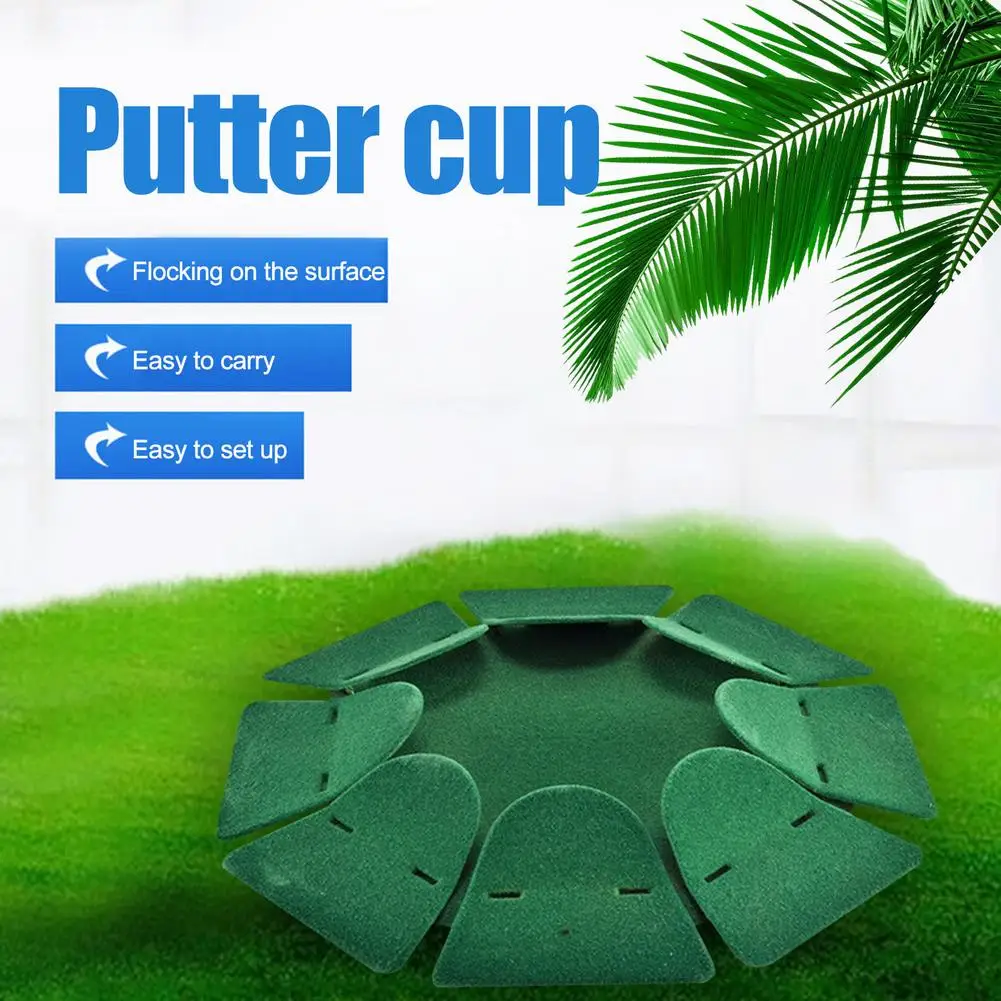 

1Pcs Golf Practice Hole Green All-Direction Putting Cup Training Aids Putter Cup Golf Practice Hole Training Tool