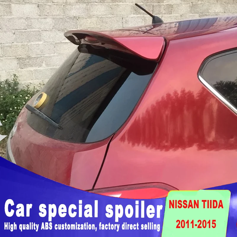 Новый стиль спойлер для 2011 2012 2013 2014 2015 nissan TIIDA профессиональная краска любой цвет