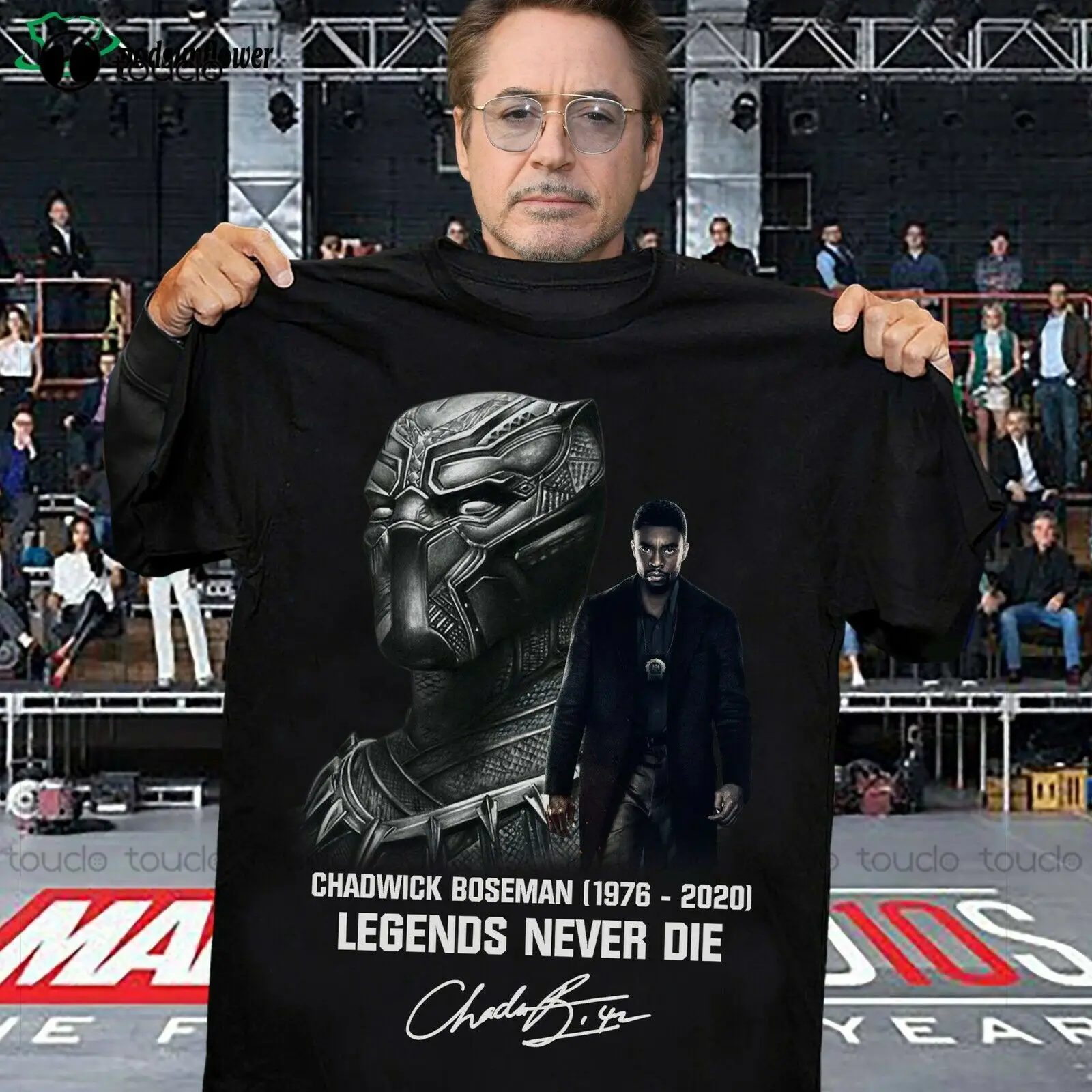 

Рубашка с надписью «Panther Rip Chadwick Boseman Wakanda Forever Legend Never Die Shirt Mom»