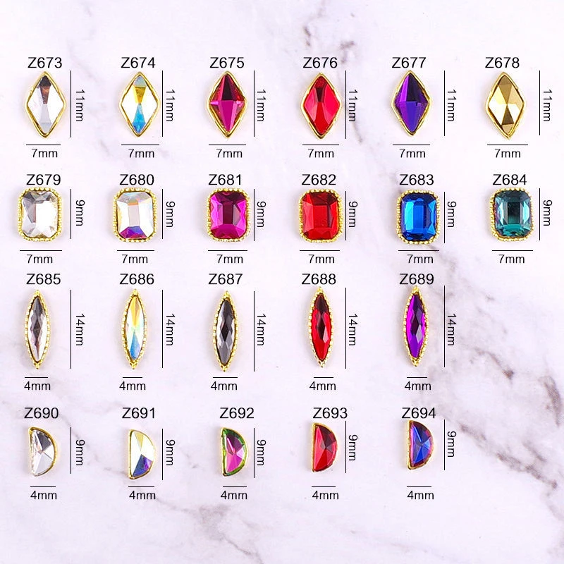 10 шт. стразы для дизайна ногтей|Стразы и украшения| |