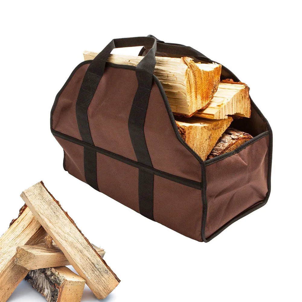 

Outdoor Firewood Log Carrier Storage Durable Handle Oxford Package Camping