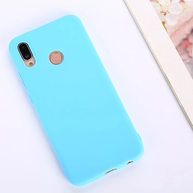 Для huawei P20 Lite P30 Pro P8 P9 P10 Lite чехол Ультратонкий чехол сплошной цвет чехол s для huawei P Smart Y5 Y6 Y7 Prime Y9 чехол