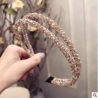 60 шт./Партия DIY Мульти простой Блестящий горный хрусталь тонкий ободок дрель