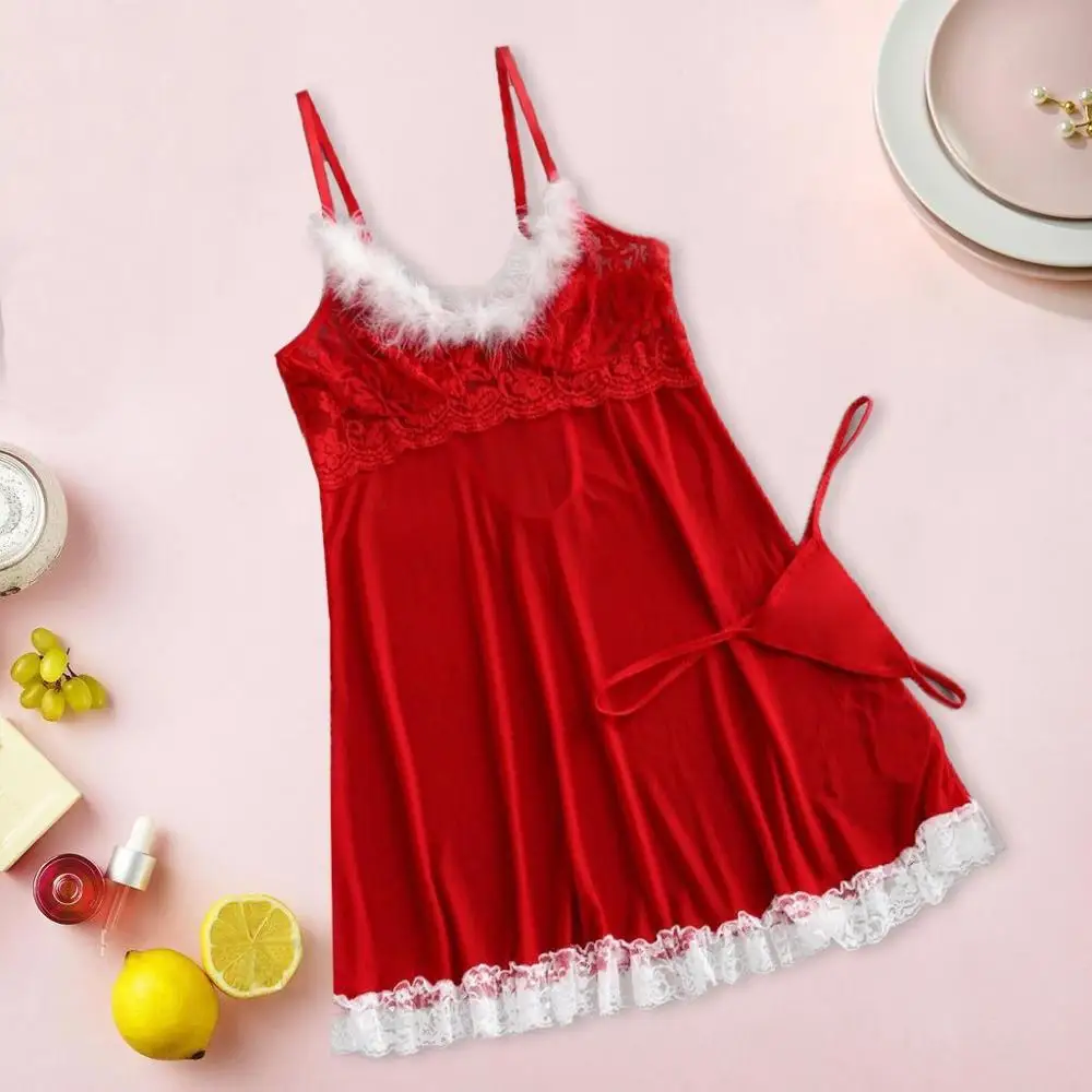 

Lace Sexy Womens Sexy Night Dress Sexy Christmas Dress Sleepwear Lingerie Night Dress Women Sexy Suit Temptation Underwear N3