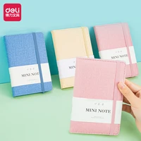 deli 22234 hard binding book mini pocket fruit color notebook journals monthly weekly daily planner study work to do memo pads