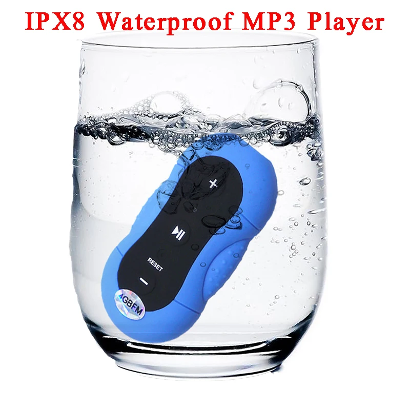 Новинка IPX8 водонепроницаемый MP3-плеер дайвинг плавание мин музыкальный плеер MP3