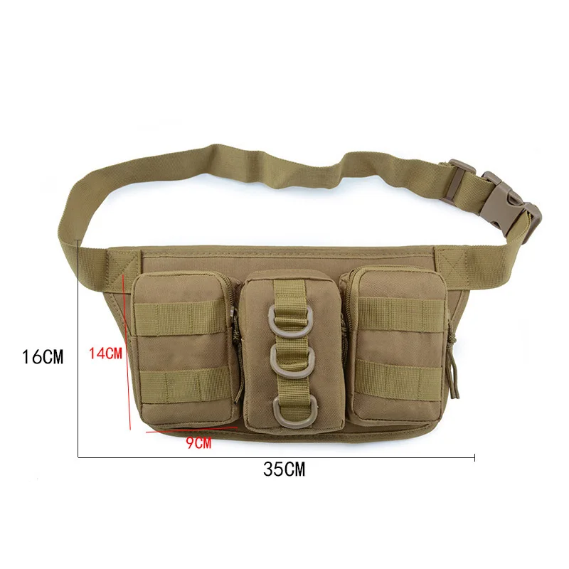 Водонепроницаемая тактическая поясная сумка D из ткани Оксфорд военная для