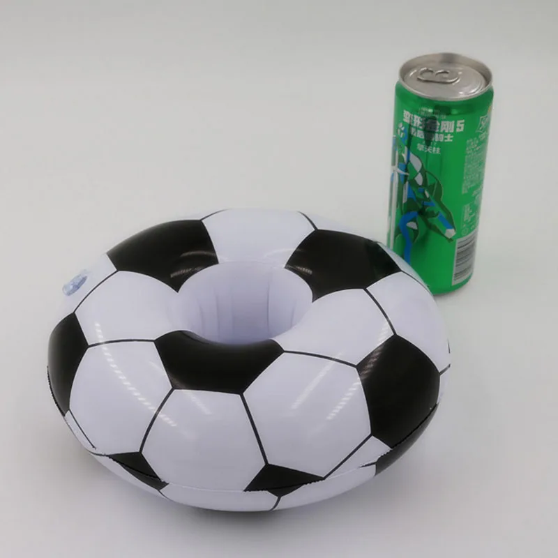 Saizhi Mini Swimming pool drink beer football float toy cup stand Water Mat Floating inflatable holder Coasters SZ0418 |
