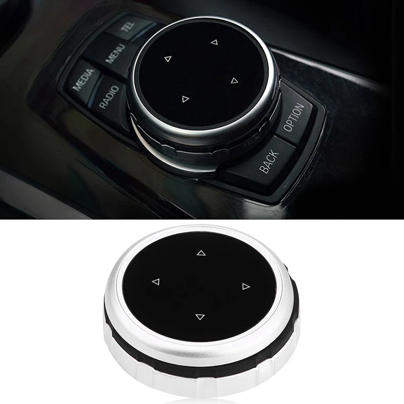 Автомобильный мультимедийный пуговицы крышка наклейки IDrive для BMW 1 2 3 5 7 серии X1 X3