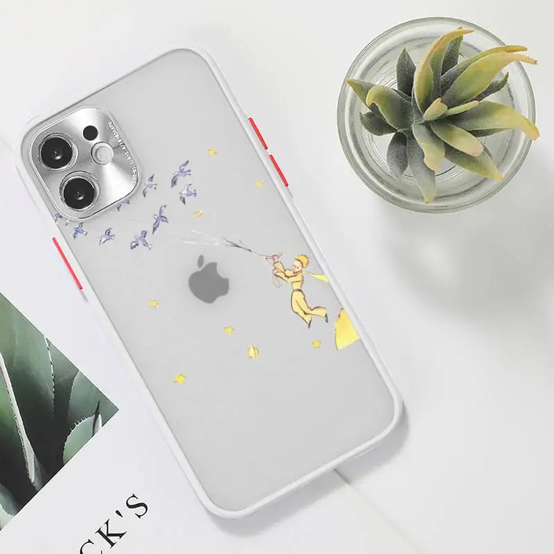 

Little Prince Phone Case Clear matte transparent For white iPhone 7 8 x xs xr 11 12 pro plus max mini Funda