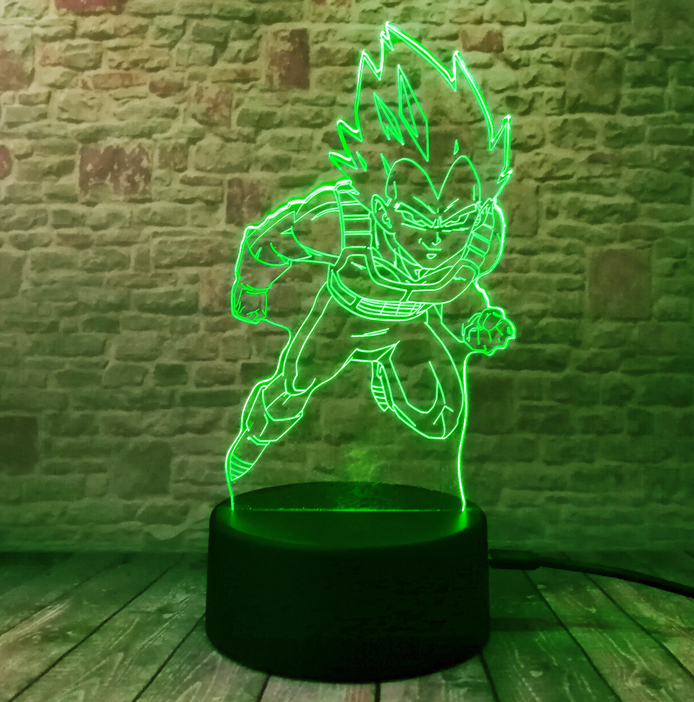 Креативный светодиодный светильник Dragon Ball Z Evolution 7 с цветным градиентом иллюзия