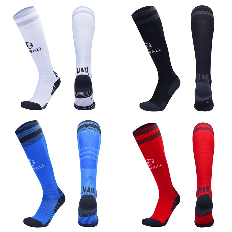 1 пара крутые мужские футбольные чулки дышащие выше колена спортивные носки