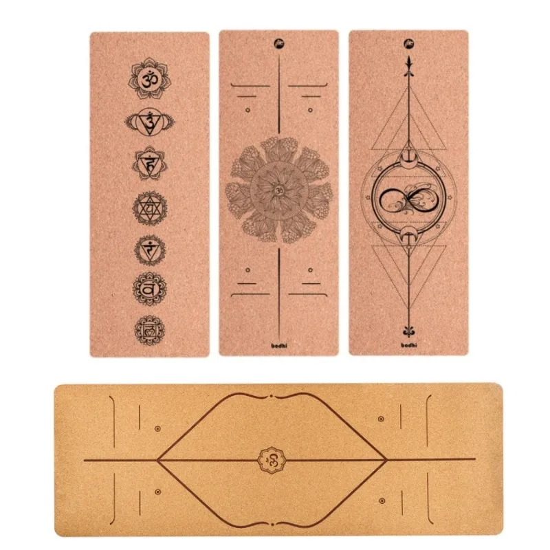 Коврик для йоги из термополиуретана 183 см * 68 пробковый коврик удобный