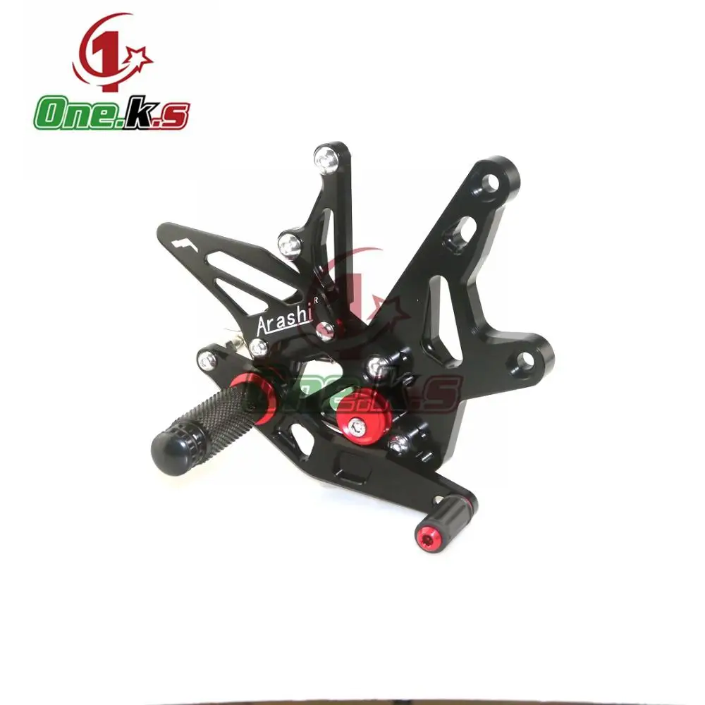 CNC мотоциклетные подножки Rearset задние Комплект для ног KAWASAKI Ninja400 ниндзя 400 2018 2019 2020