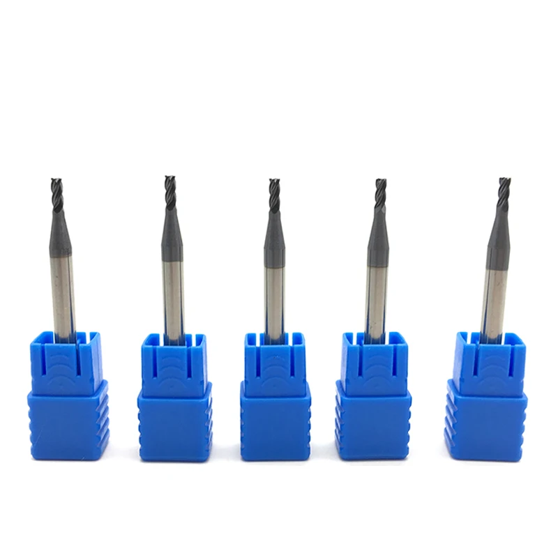 

5pcs Milling Cutter 4Flute HRC45 D2X6XD4X50L Diameter 2MM Carbide Endmill Tungsten Steel CNC Machine End Mill Cutting Tools