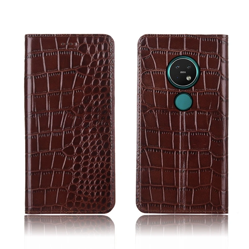 

Langsidi luxury genuine leather magnetic flip case card holder coque for Nokia 7.2/Nokia 7.1/Nokia 7.1 Plus leather cover capa