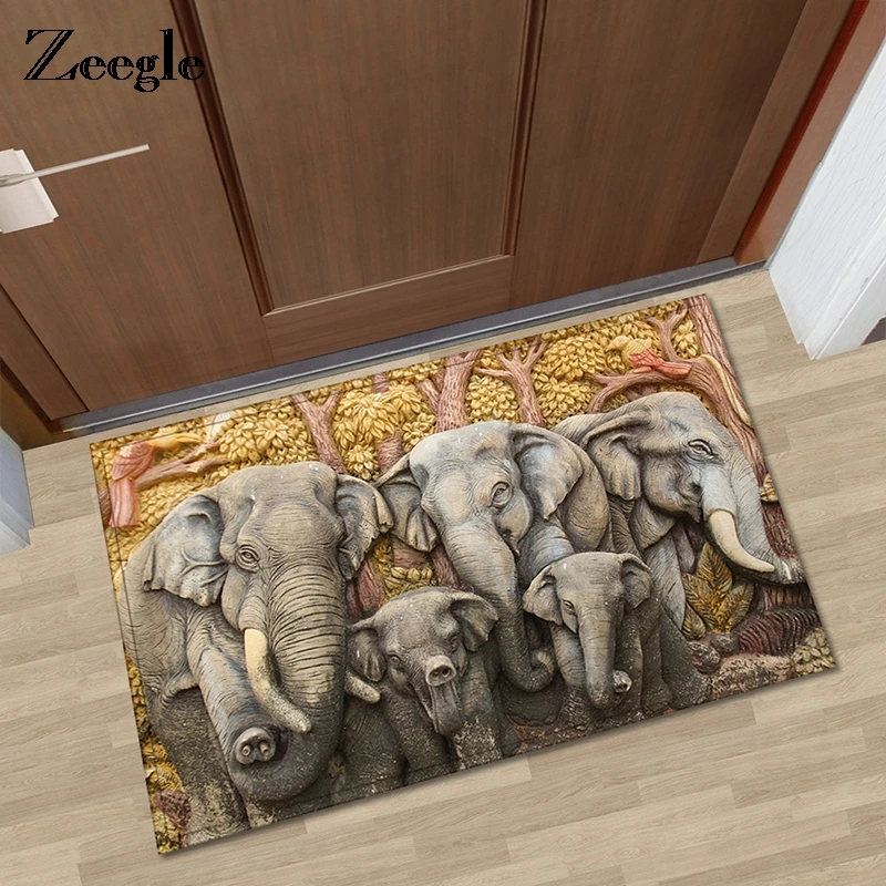 Индийский Стильный коврик Zeegle для входной двери Домашний напольный