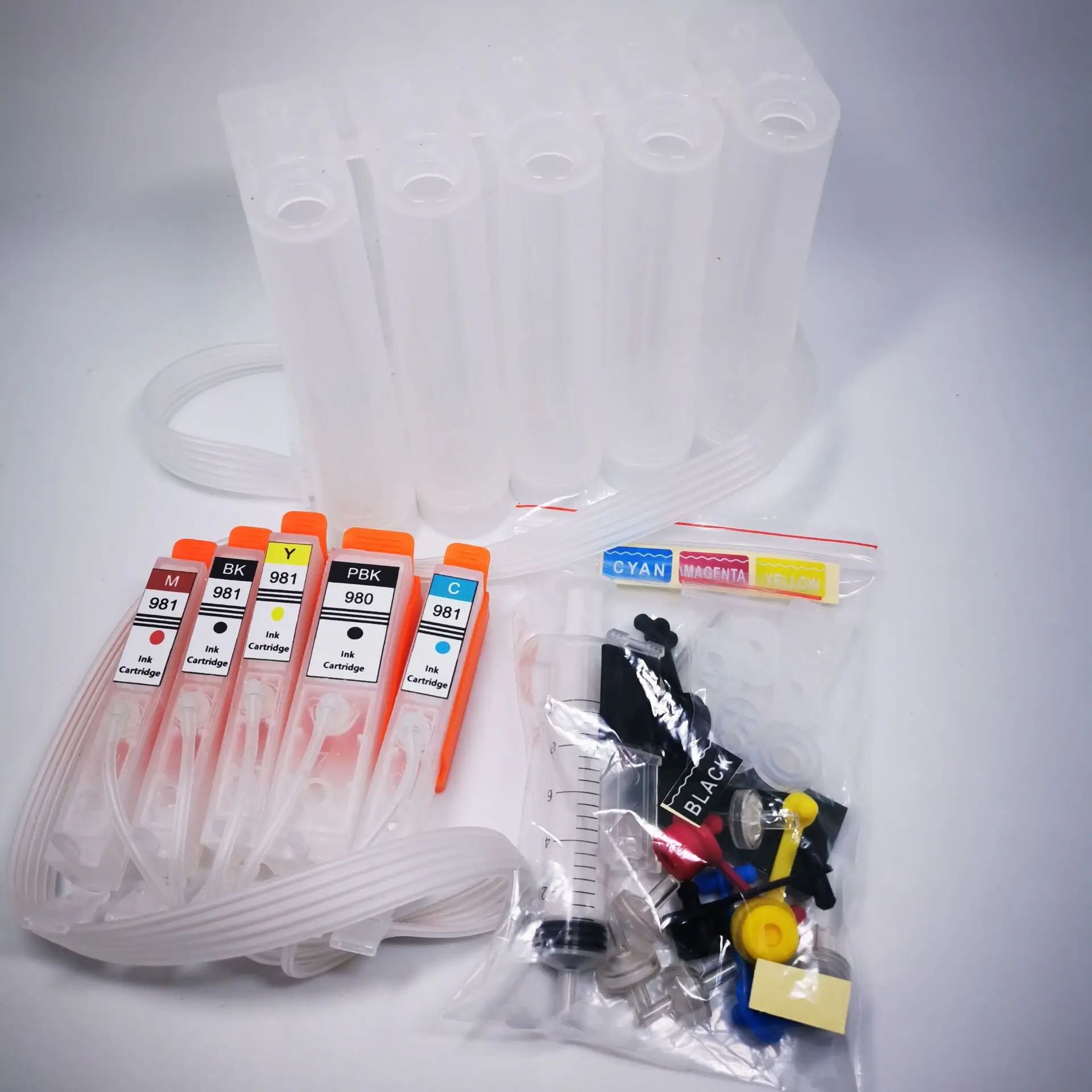 

YOTAT CISS Ink Cartridge PGI-980 CLI-981 PGI-980XL PGI980 For Canon PIXMA TS6290/TS8190/TS8195/TS8290/TS9590